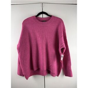 Vince Camuto Women's Pink Crew Neck Pullover Sweater Size L Style C3450230